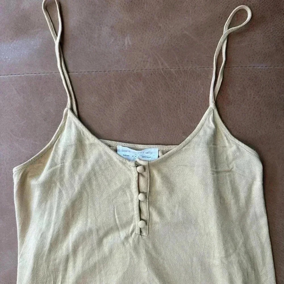 Excuse Me I Have To Go Be Awesome DOUBLE ZERO Women’s Yellow Tank Sz M - Picture 3 of 8